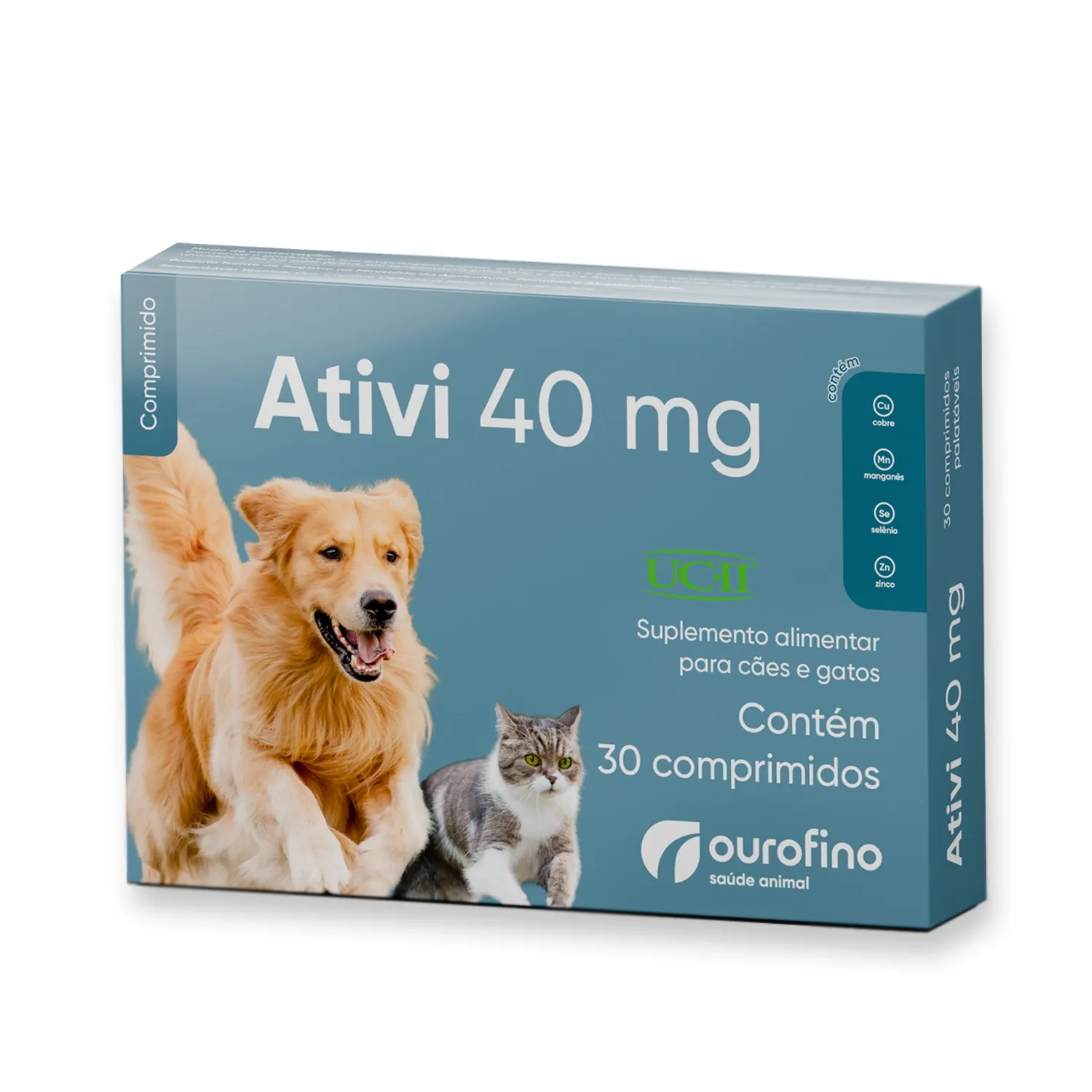 Suplemento Alimentar Ativi 40mg Ourofino